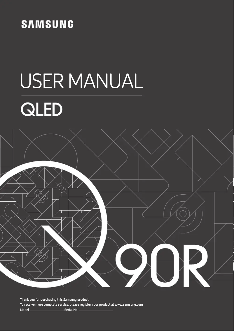 Page 1 of the manual User Manual Samsung GQ75Q90RGTXZG