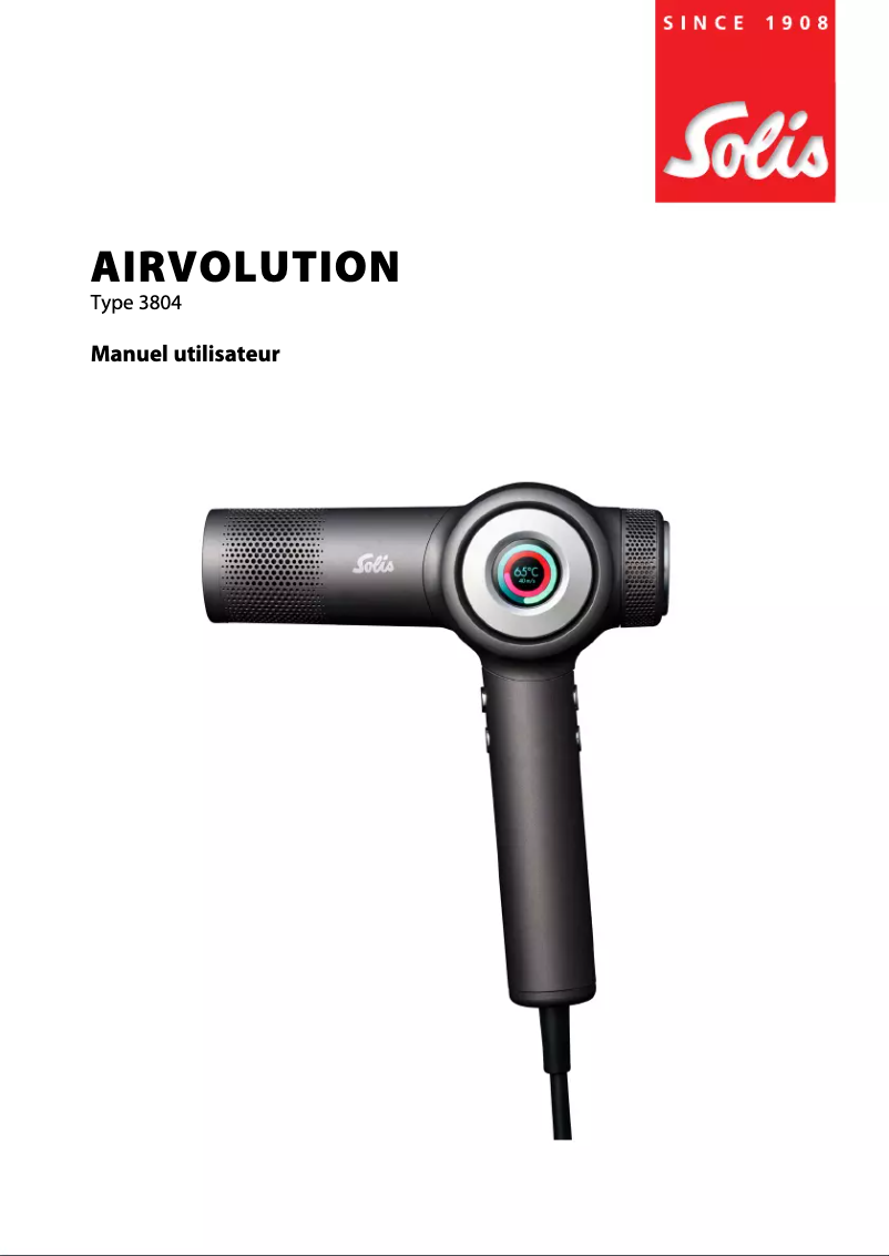 Page 1 of the manual User Manual Solis AirVolution 3804