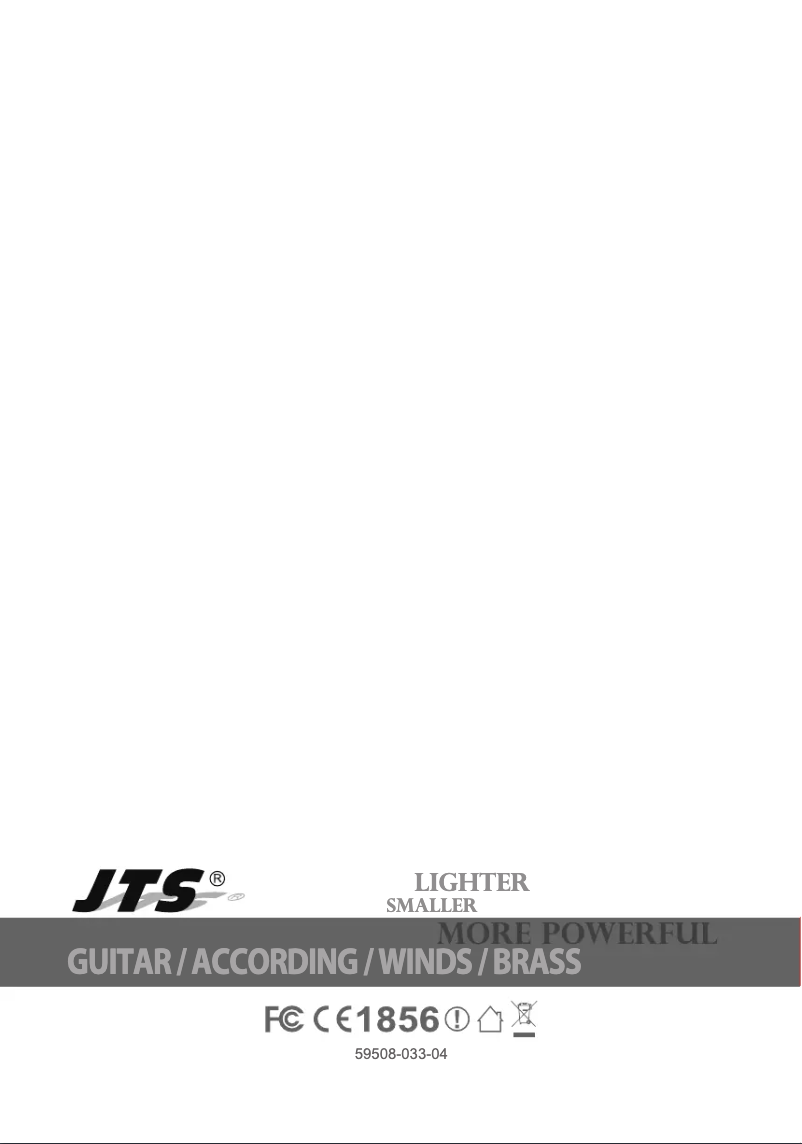 Page 1 of the manual User Manual JTS UR816D