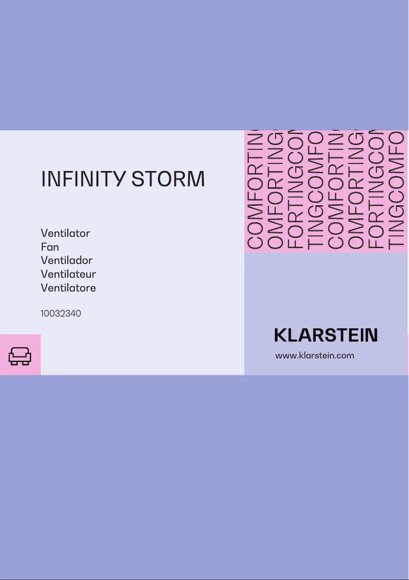 Page 1 of the manual User Manual Klarstein Infinity Storm