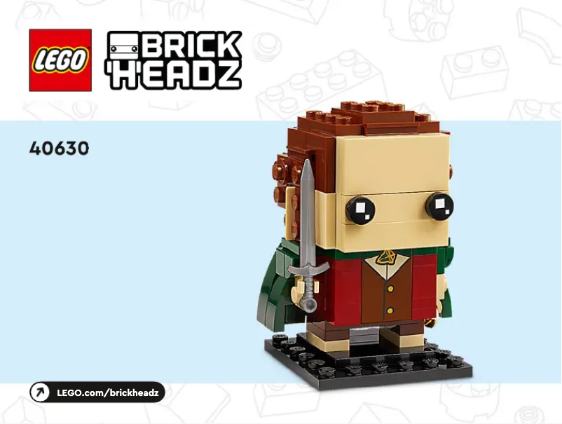 First page image of the manual for Brickheadz 40630