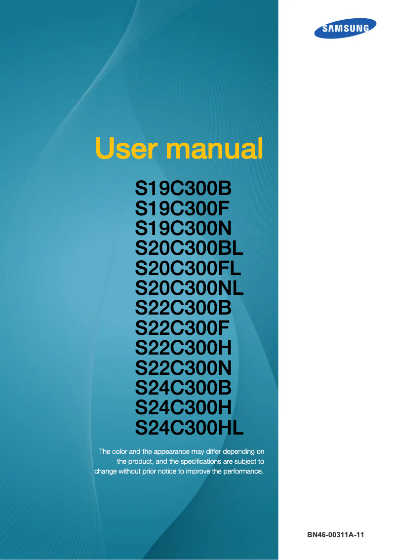 First page image of the manual for S24C310HL