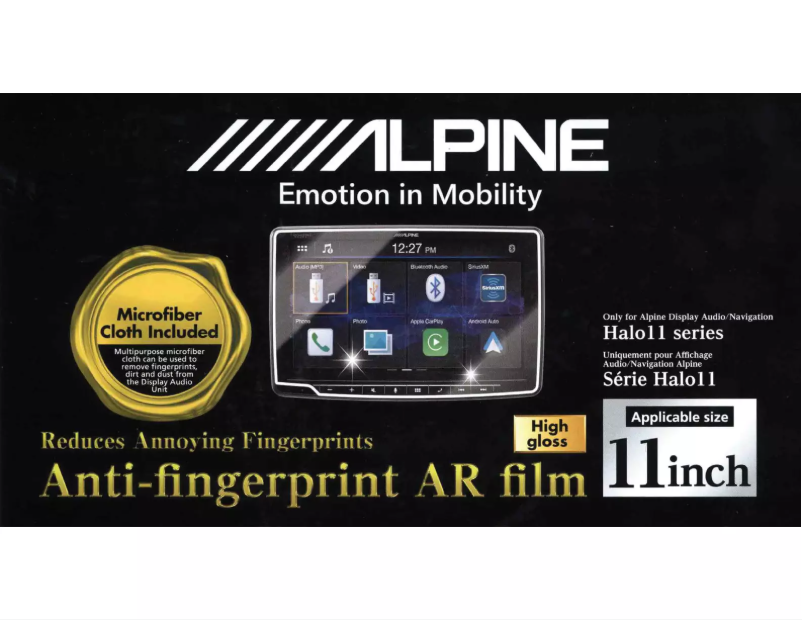 Page 1 of the manual User Manual Alpine KTX-HF11