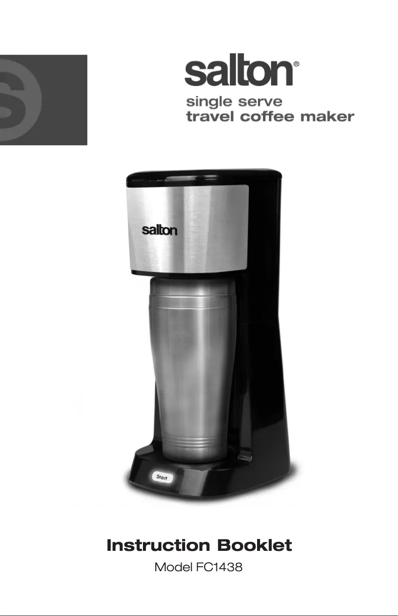 First page image of the manual for FC1438