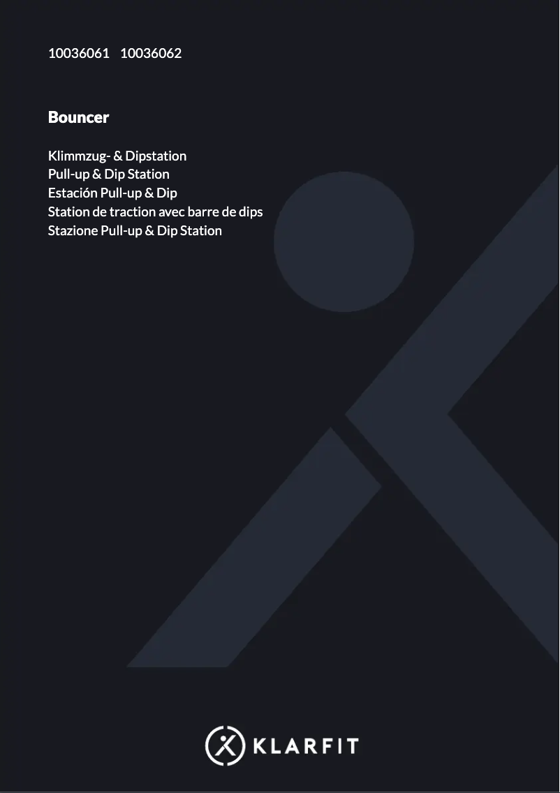 First page image of the manual for Bouncer