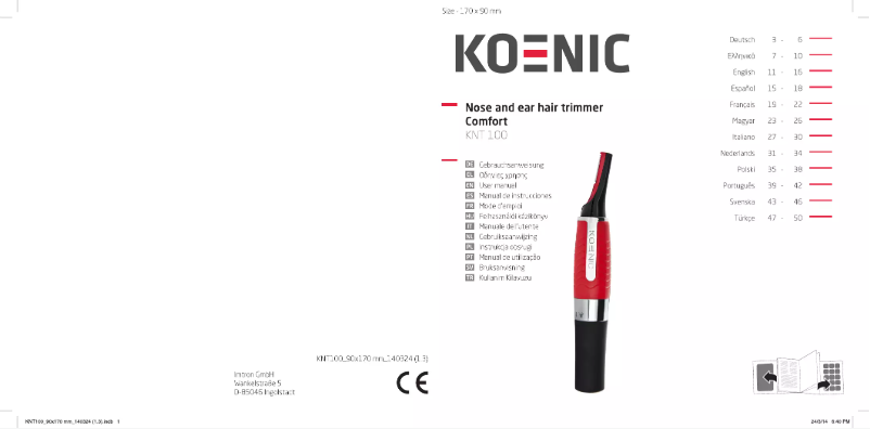 Page 1 of the manual User Manual Koenic KNT 100