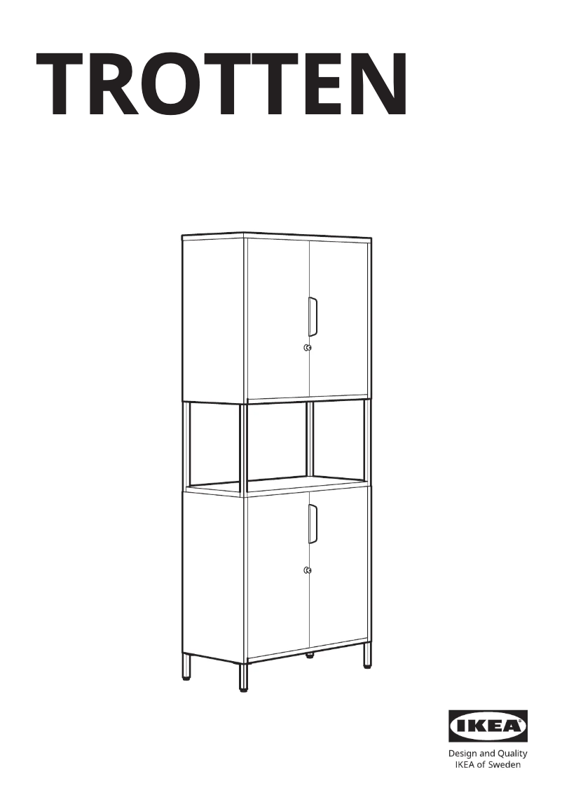 First page image of the manual for TROTTEN 404.748.36