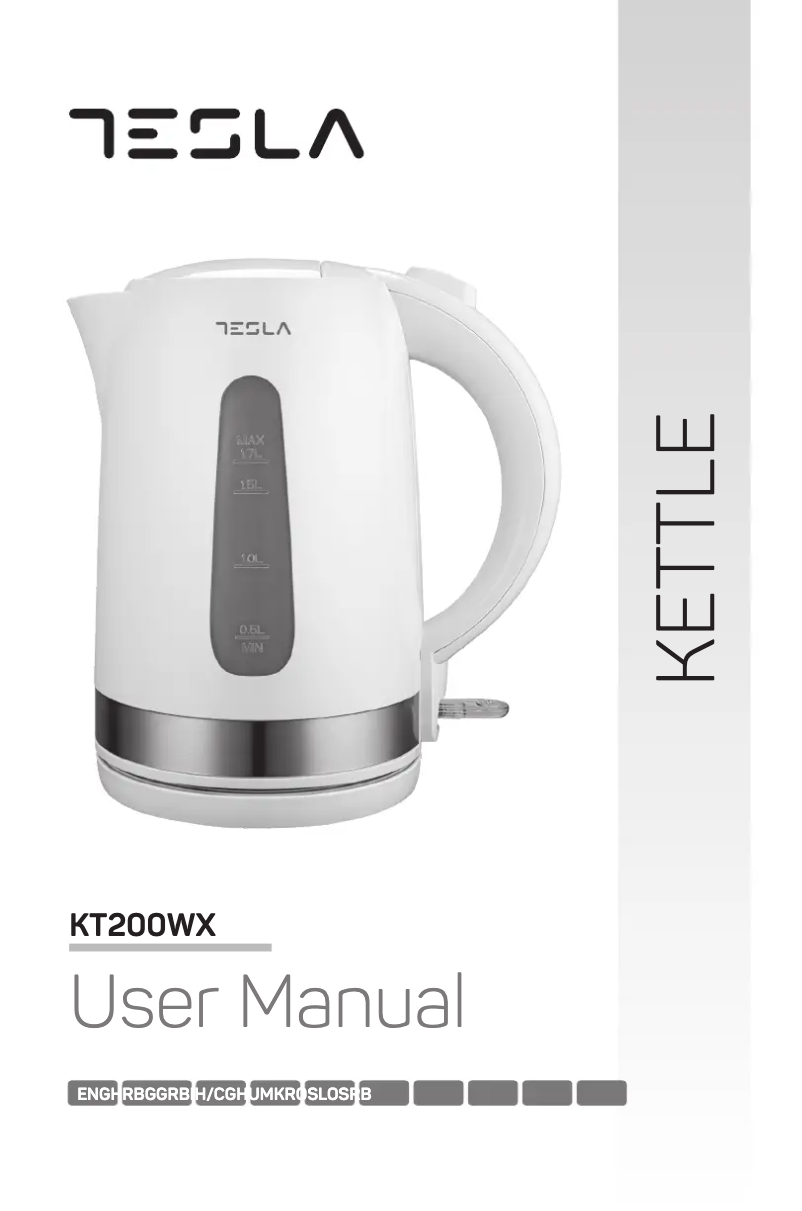 First page image of the manual for KT200WX