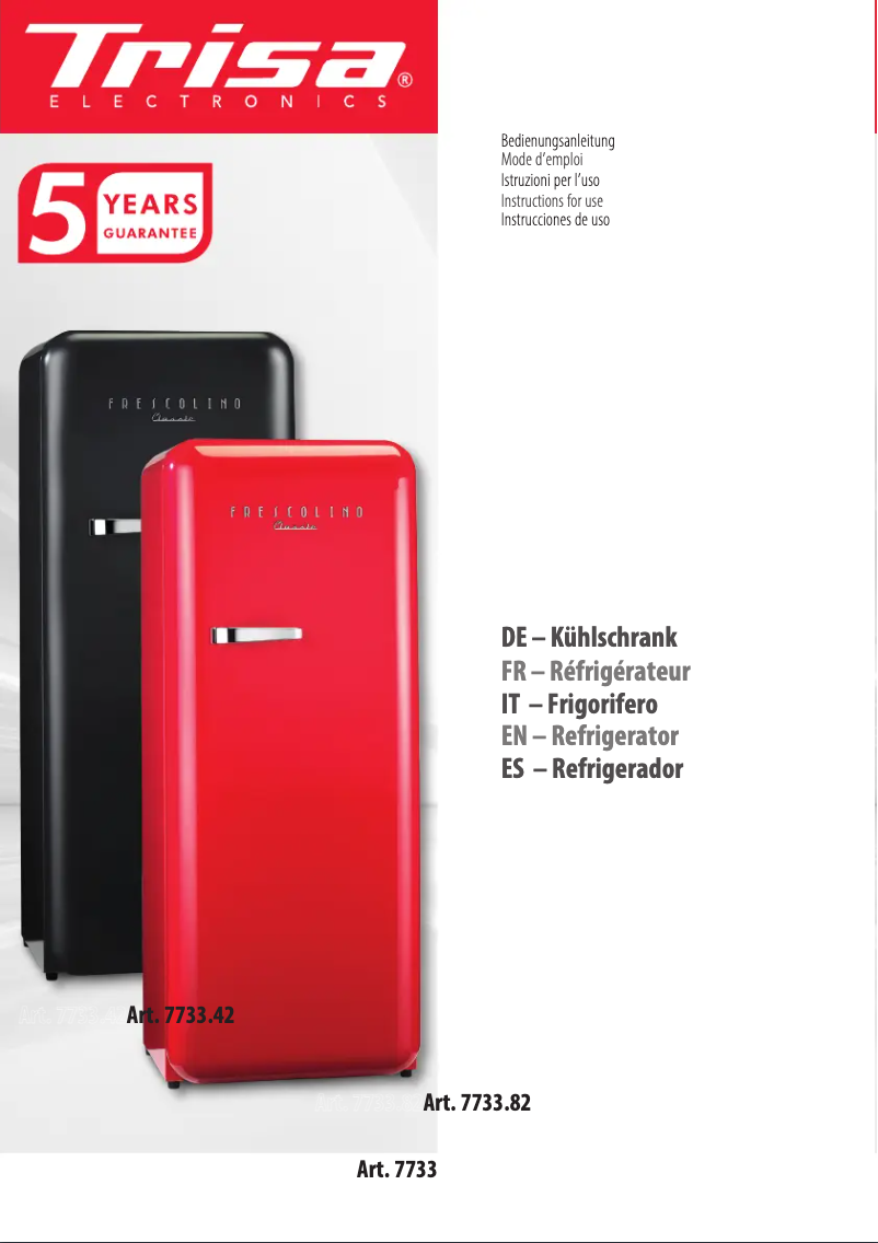 First page image of the manual for Frescolino Classic 7733