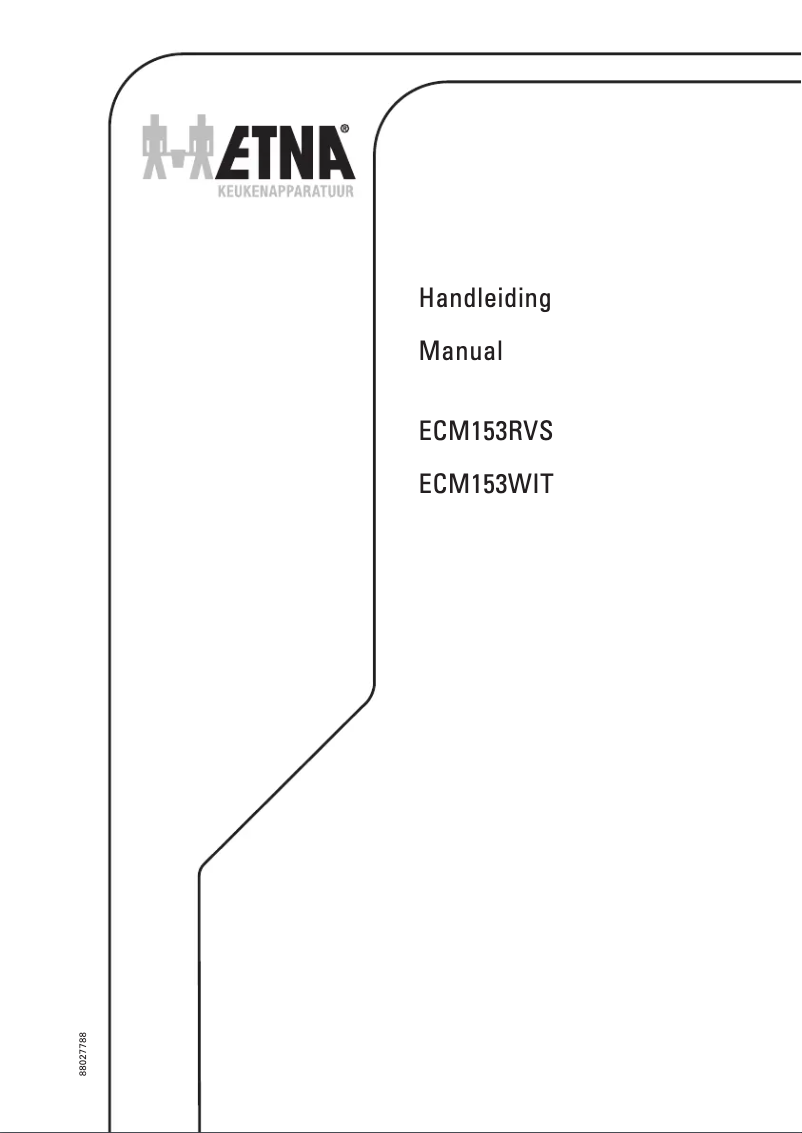 Page 1 of the manual User Manual Etna ECM153RVS