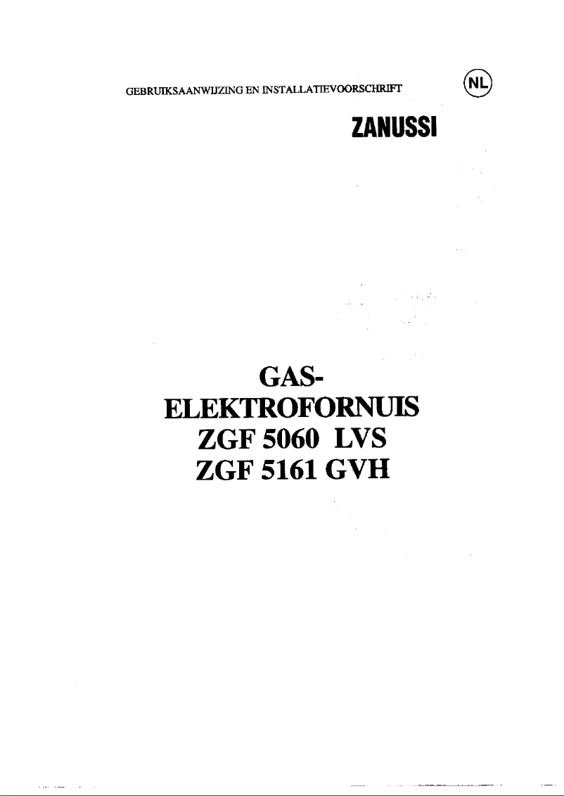First page image of the manual for ZGF 5060 LVS