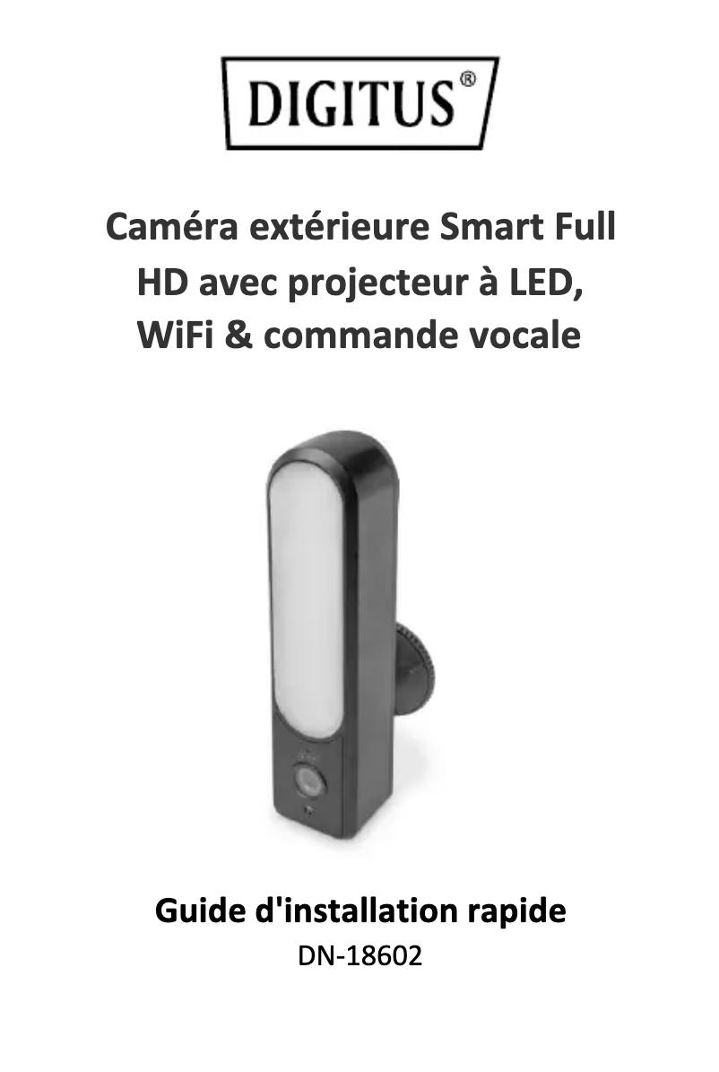 First page image of the manual for DN-18602