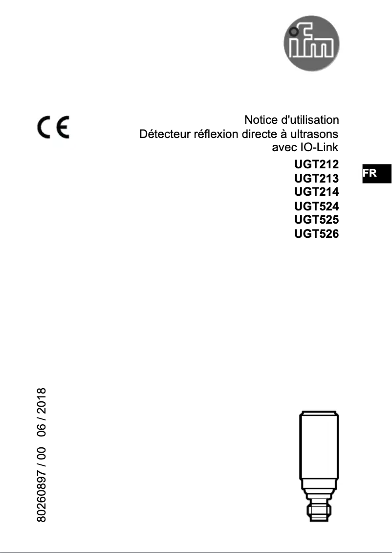 First page image of the manual for UGT526