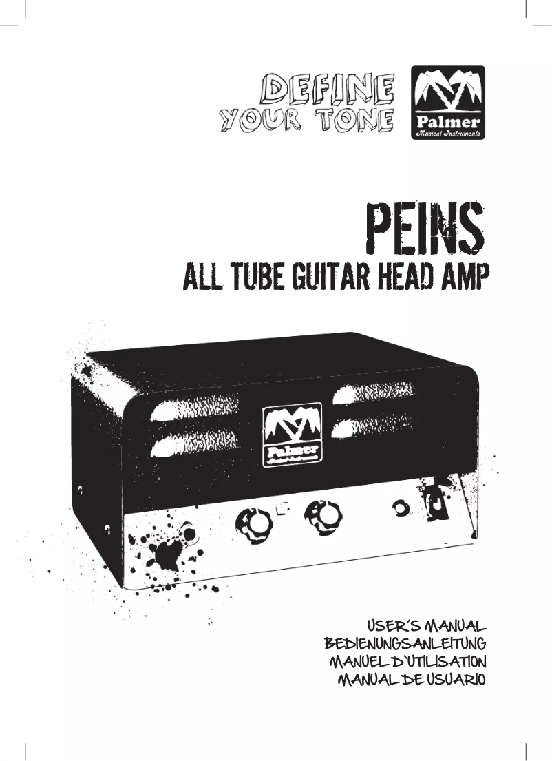 Page 1 of the manual User Manual Palmer Peins