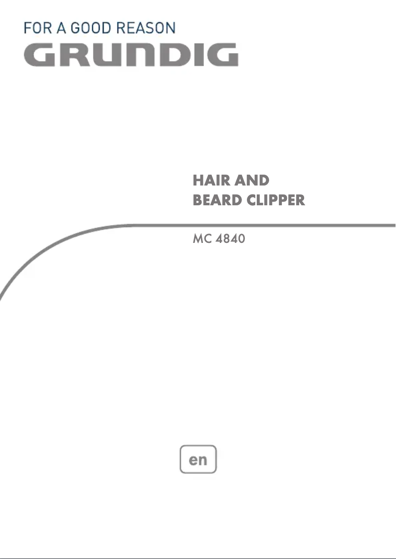 First page image of the manual for MC 4840