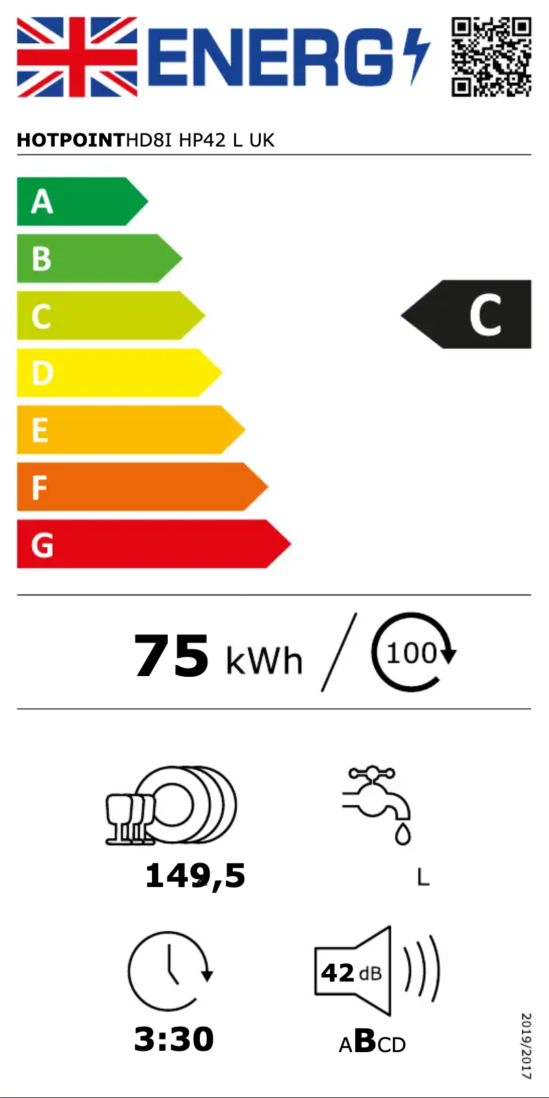First page image of the manual for HD8I HP42 L UK