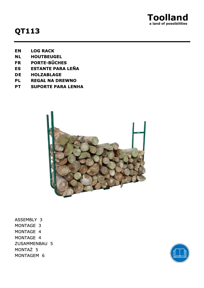 Page 1 of the manual User Manual Toolland QT113