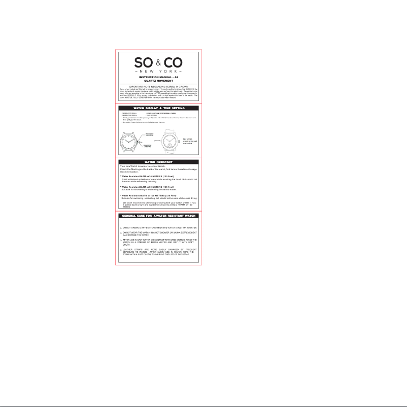 Page 1 of the manual User Manual So & Co Madison 5265