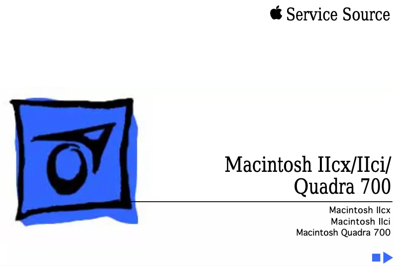Page 1 of the manual User Manual Apple Macintosh IIcx