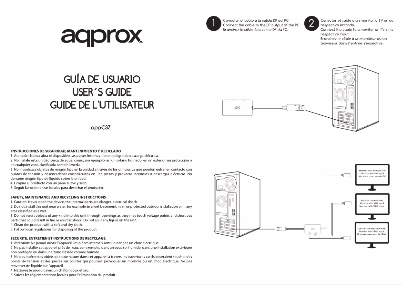 Page 1 of the manual User Manual Approx appC37