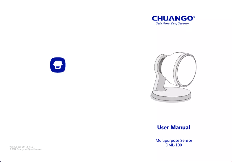 First page image of the manual for DML-100