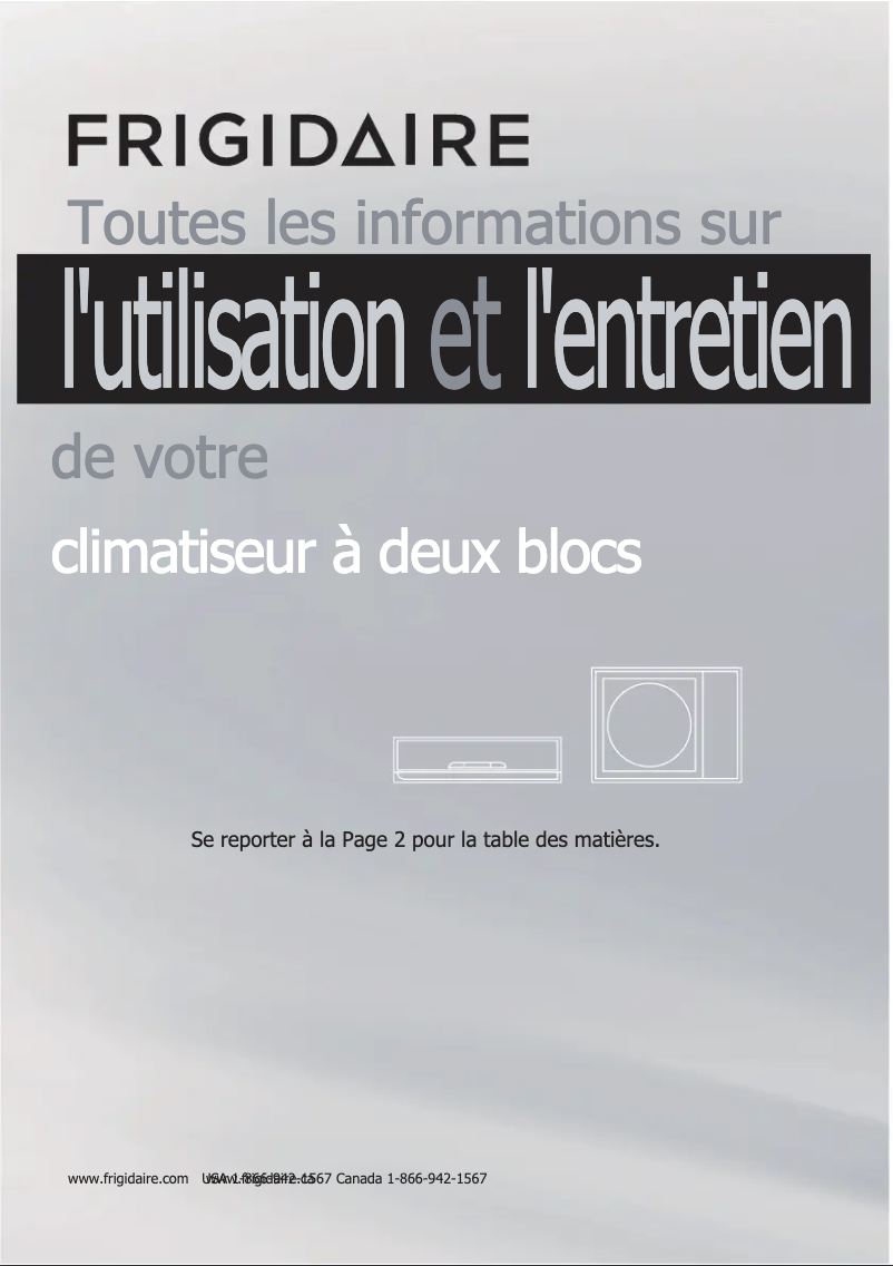 Image de la première page du manuel de l'appareil FFMS221WQ2