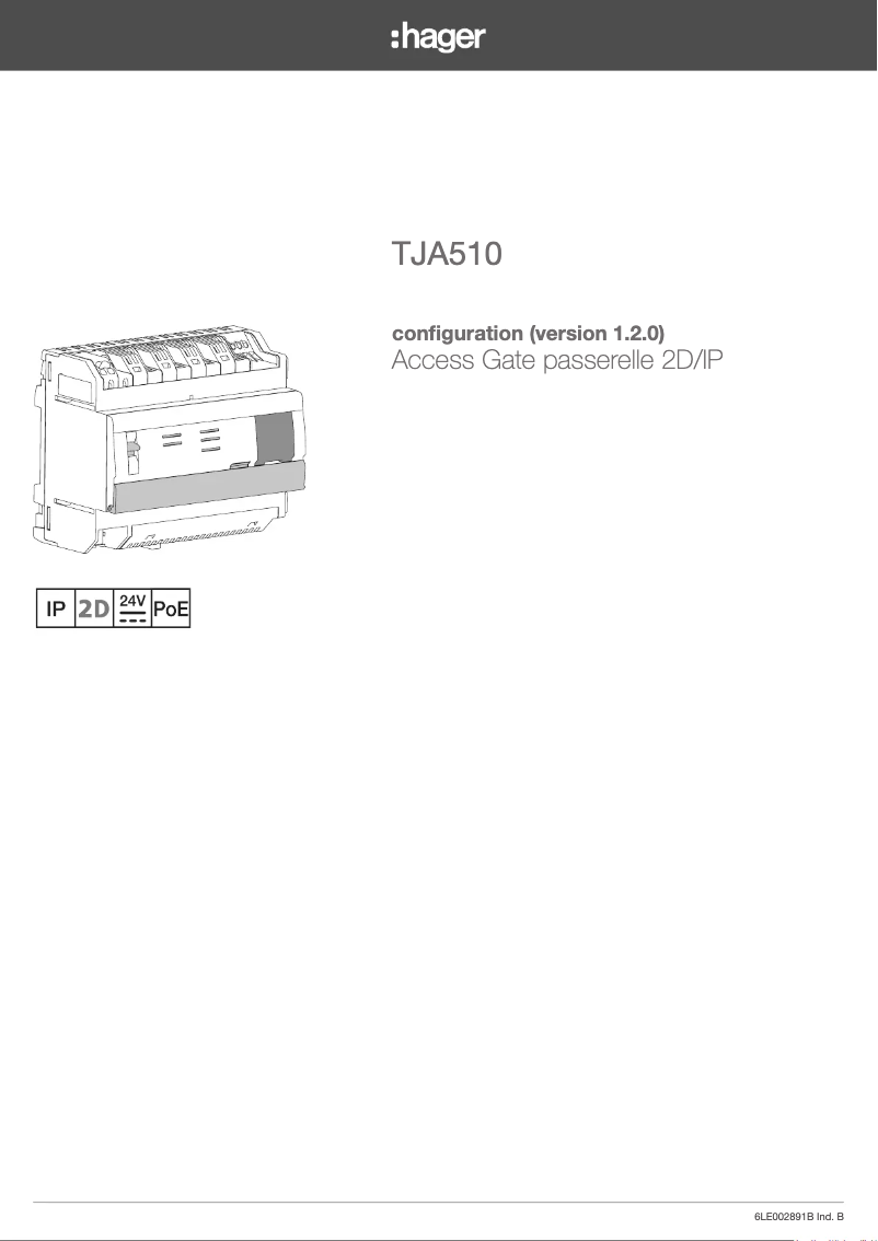 First page image of the manual for TJA510