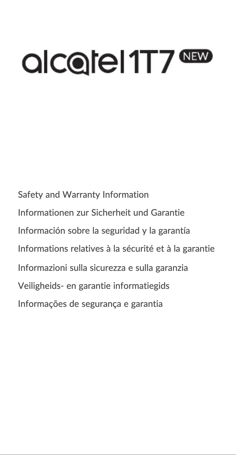 Image de la première page du manuel de l'appareil 1T7