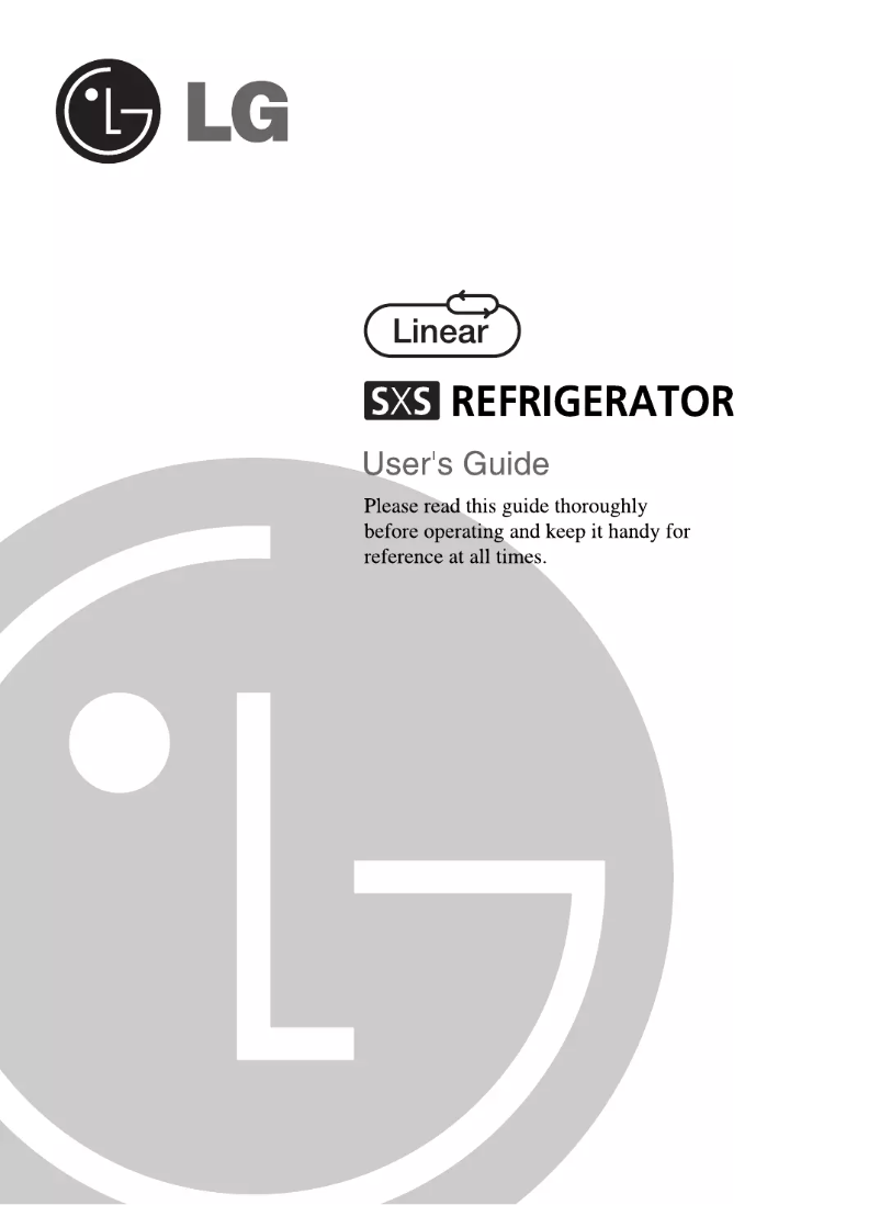 First page image of the manual for GRP247JHMV