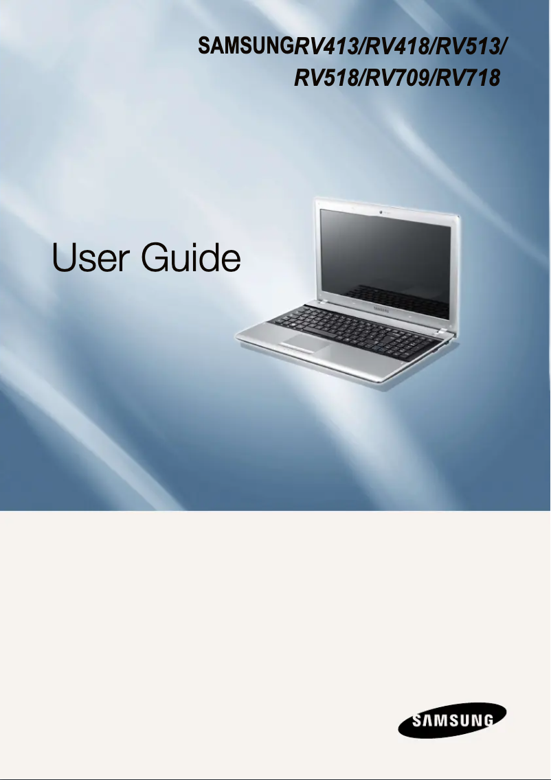 Page 1 of the manual User Manual Samsung NP-RV518E