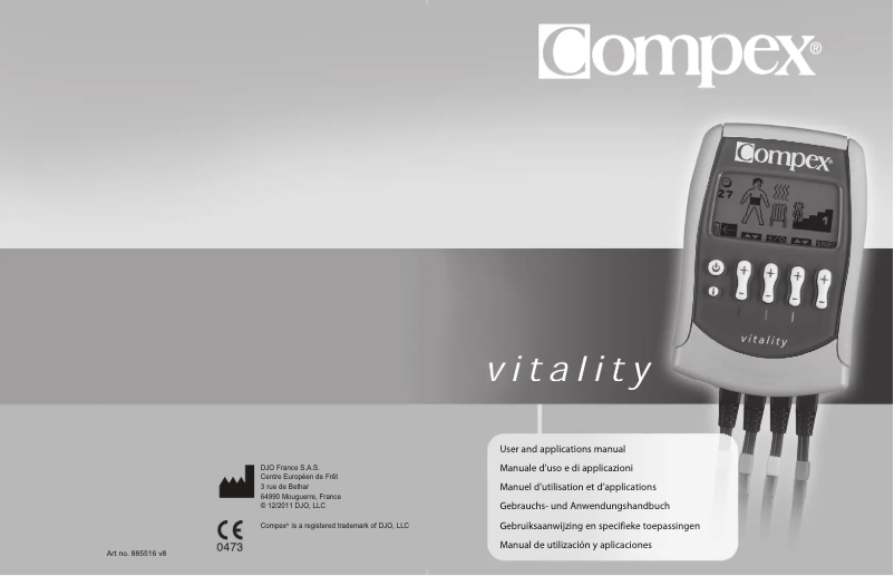 Page 1 of the manual User Manual Compex Vitality