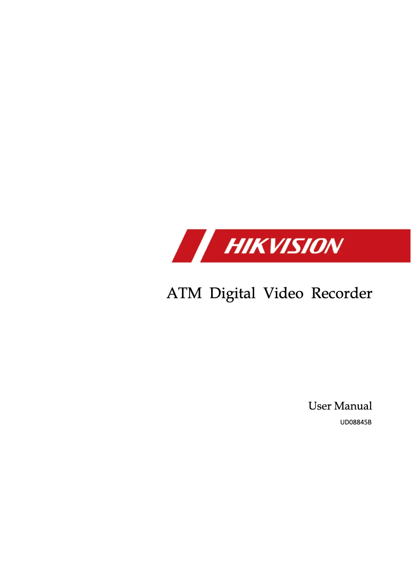 First page image of the manual for DS-8104AHQI-E4