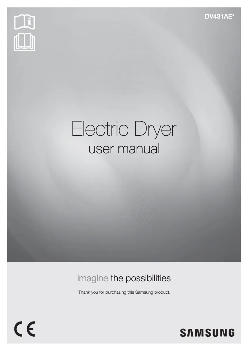 Page 1 of the manual User Manual Samsung DV431AEP/XEU