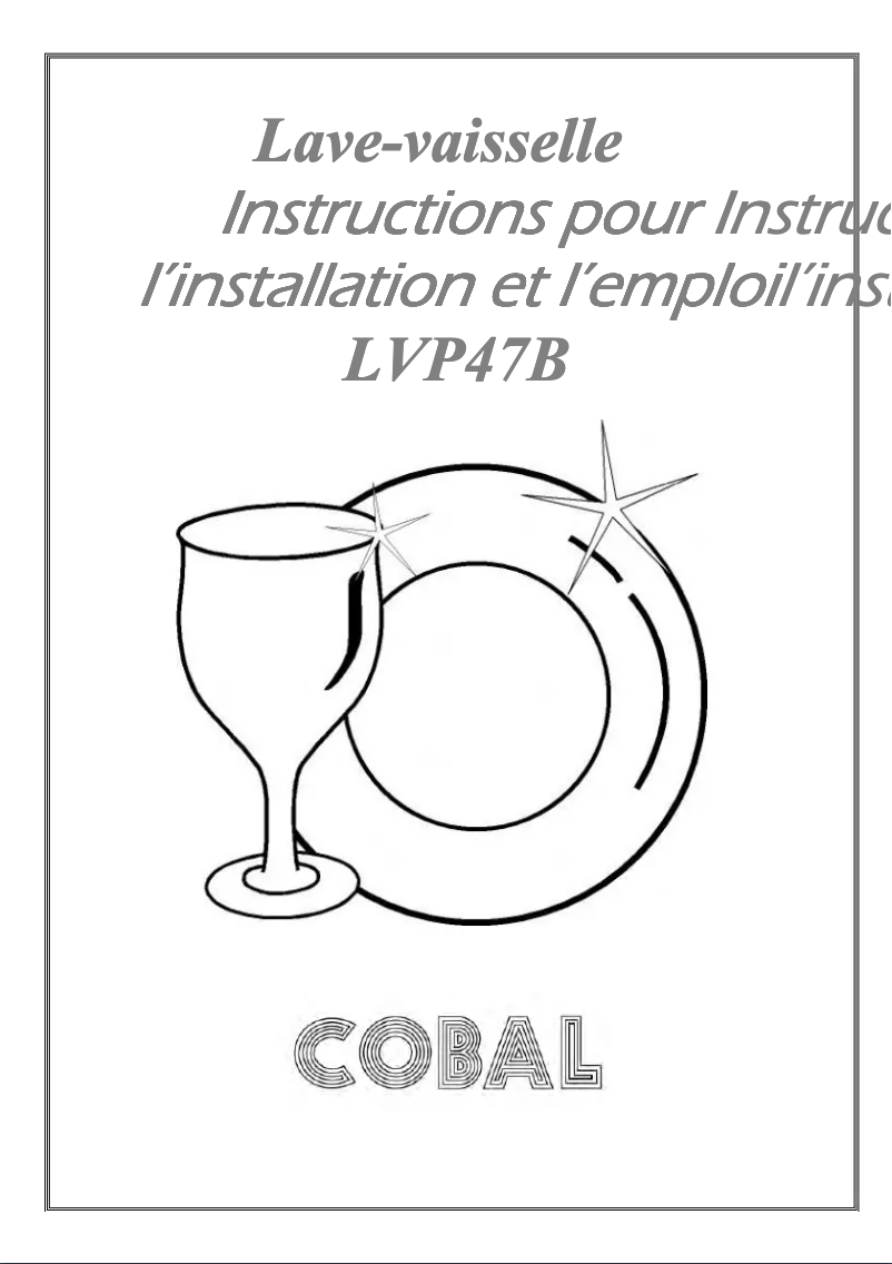 Page 1 of the manual User Manual Cobal LVP47B