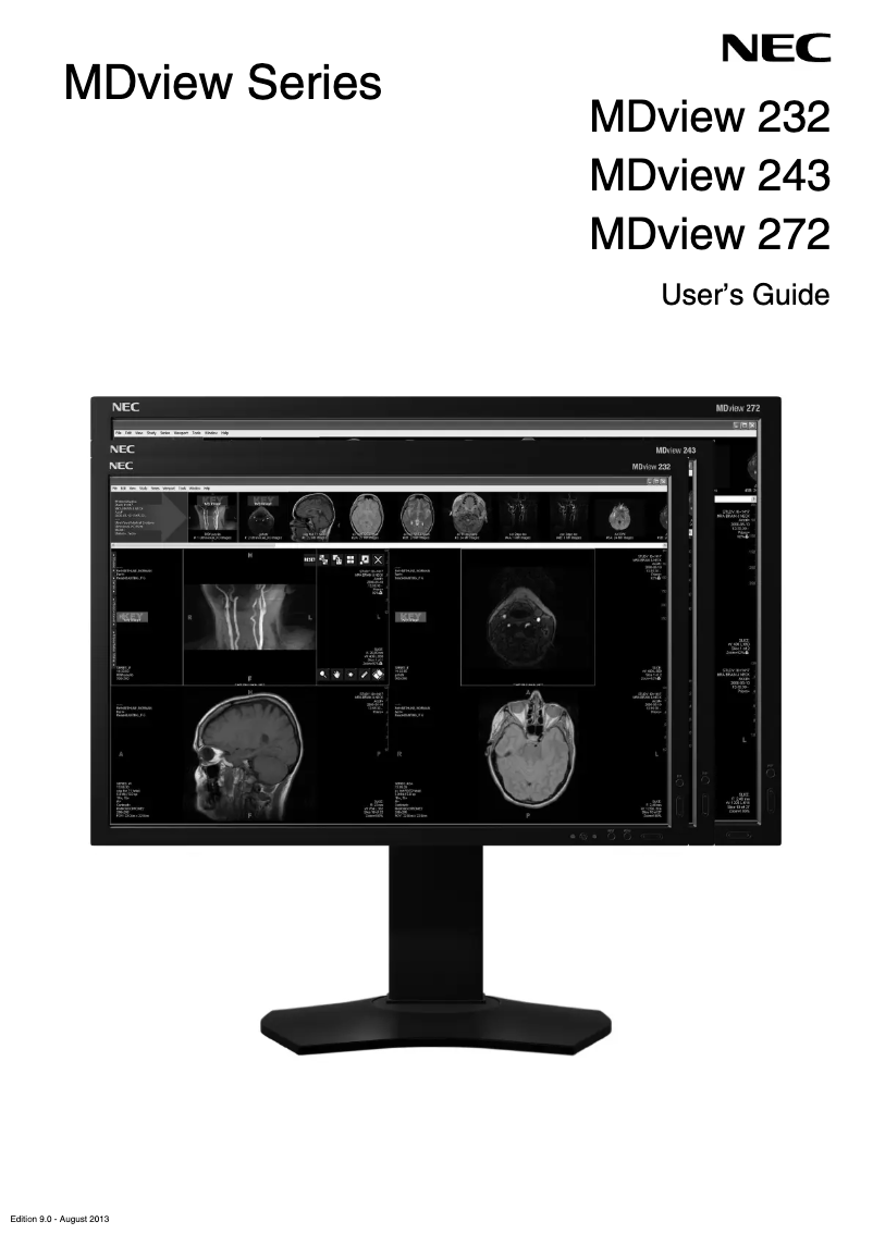First page image of the manual for MDview 272
