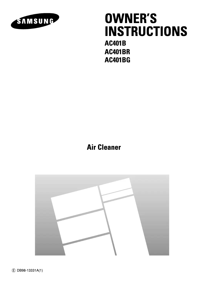 First page image of the manual for AC401BG