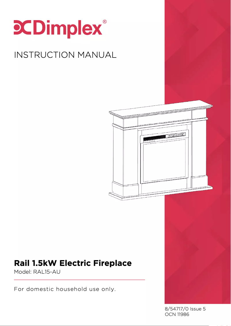 First page image of the manual for Rail Suite RAL15-AU