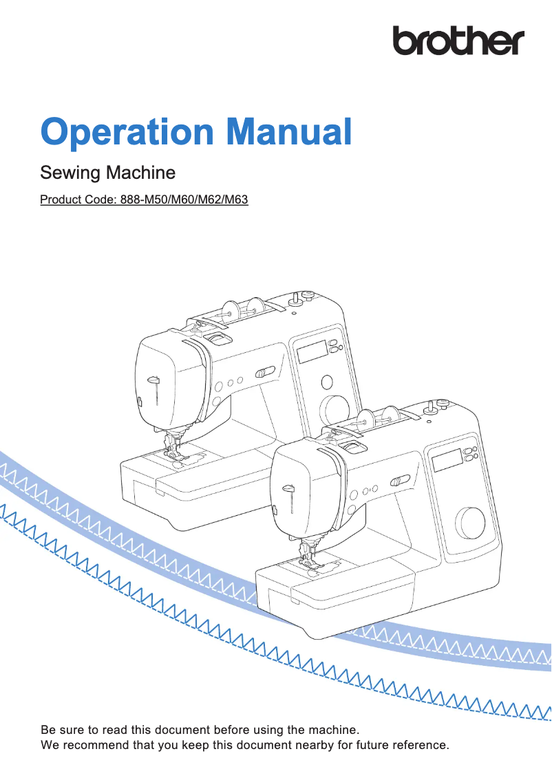 Page 1 of the manual User Manual Brother Innov-is A60