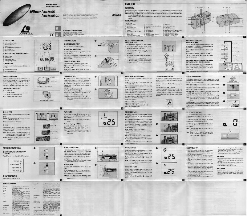 First page image of the manual for Nuvis 60