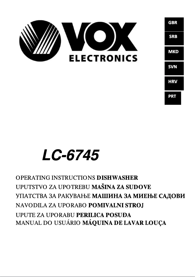 First page image of the manual for LC6745