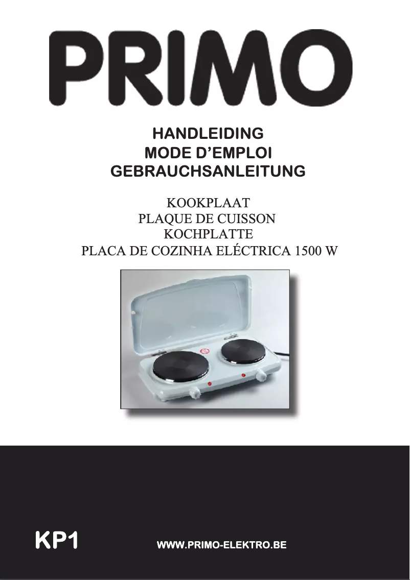 First page image of the manual for KP1