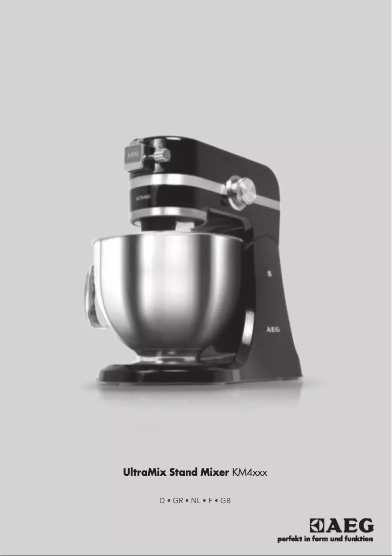 First page image of the manual for UltraMix KM4000