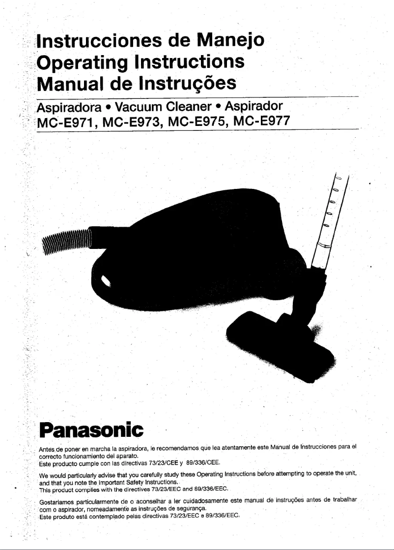 First page image of the manual for MC-E973