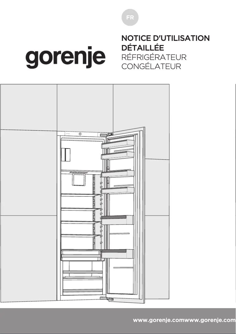 Page 1 of the manual User Manual Gorenje RBI4182E1