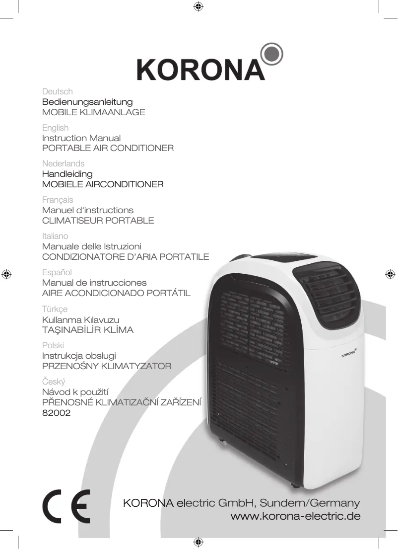 Page 1 of the manual User Manual Korona 82002