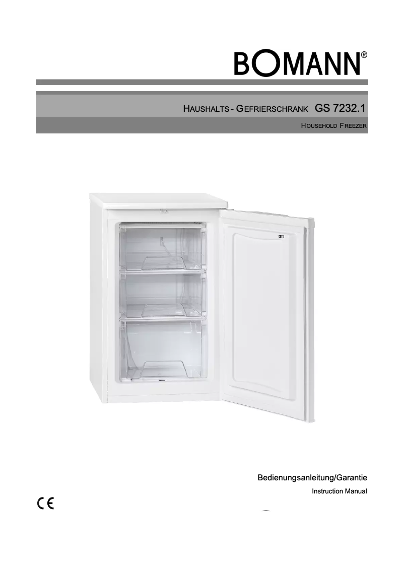 First page image of the manual for GS 7232.1