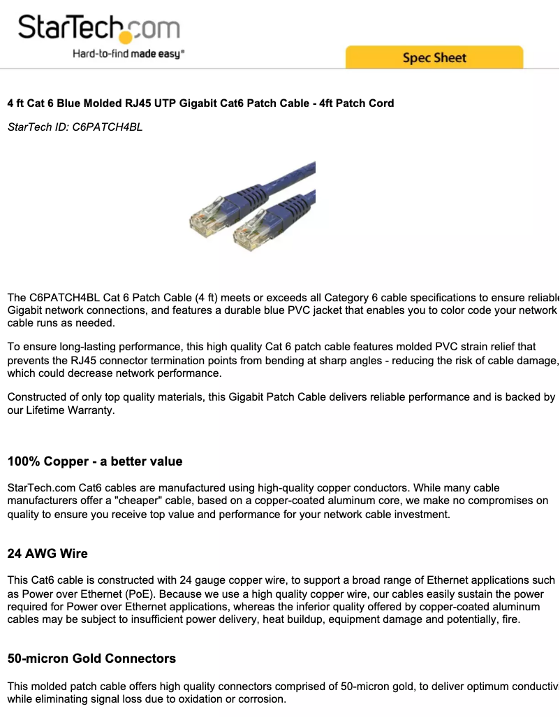 First page image of the manual for C6PATCH4BL