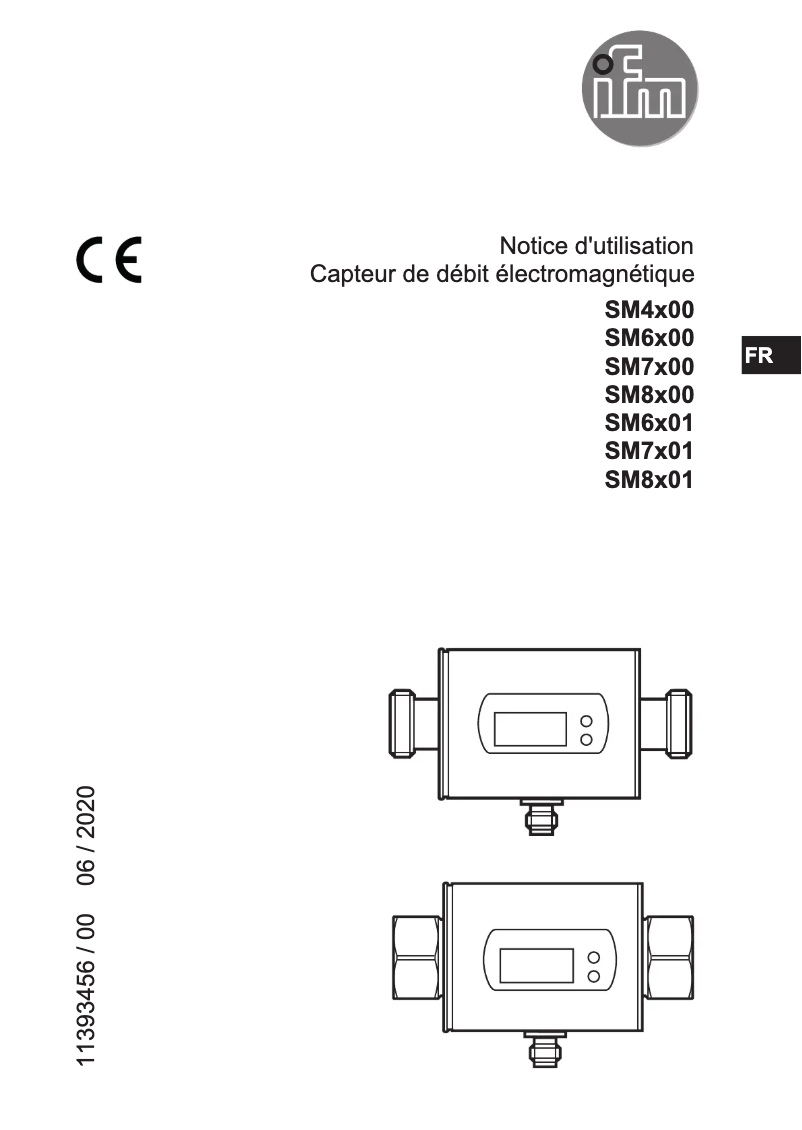 Page 1 of the manual User Manual IFM SM7001