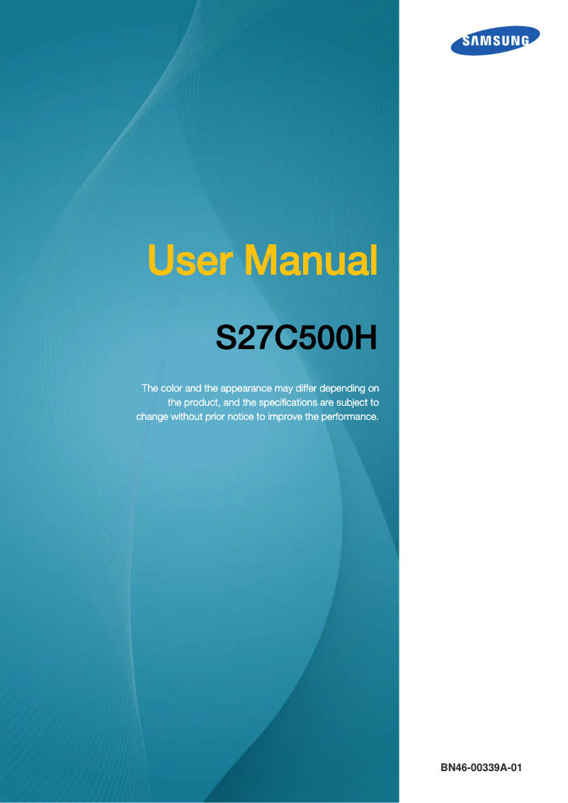 First page image of the manual for S27C500H