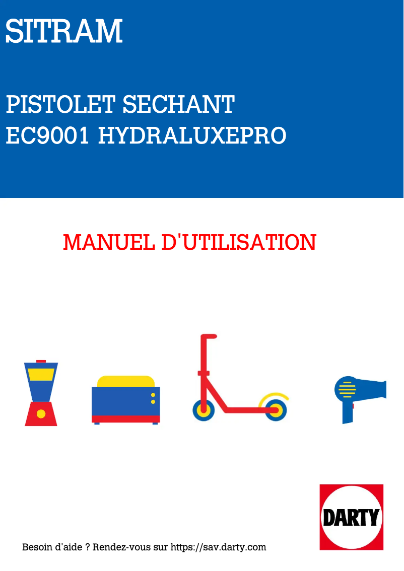 First page image of the manual for Hydraluxe Pro S9001